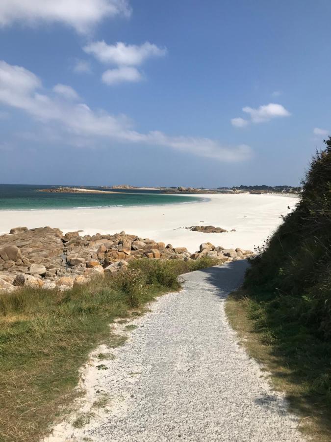 Maison 6 Pers Belle Vue Mer Piscine, Plage A 40 M Trévou-Tréguignec Εξωτερικό φωτογραφία